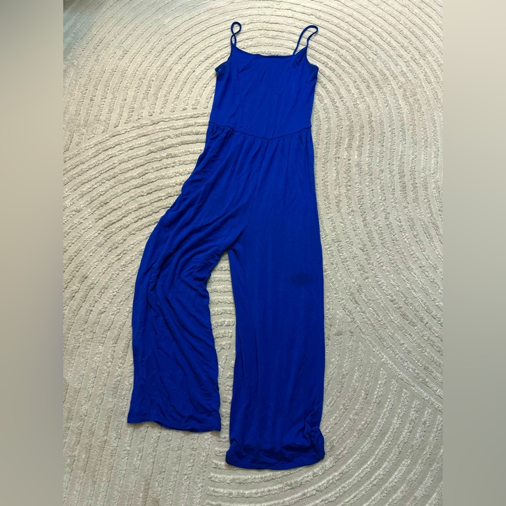 Casual Stretchy Blue Jumper